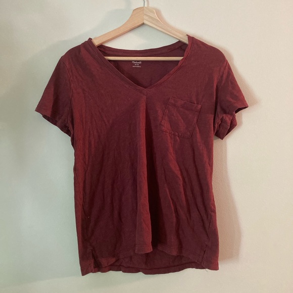 Madewell Whisper Cotton V-Neck T-shirt - Picture 2 of 3
